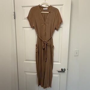 Petal & Pup Tan Jumpsuit